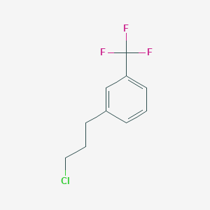 molecular formula C10H10ClF3 B3156204 1-(3-Chloropropyl)-3-(trifluoromethyl)benzene CAS No. 82258-76-2