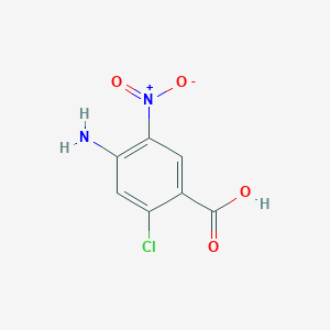 molecular formula C7H5ClN2O4 B3156231 4-Amino-2-chloro-5-nitrobenzoic acid CAS No. 82378-89-0