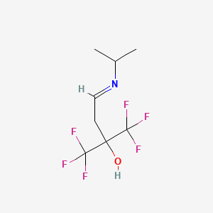 molecular formula C8H11F6NO B3156274 1,1,1-Trifluoro-4-isopropylimino-2-(trifluoromethyl)butane-2-ol CAS No. 824954-68-9