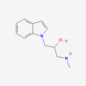 molecular formula C12H16N2O B3156285 1-Indol-1-yl-3-methylamino-propan-2-ol CAS No. 825608-35-3