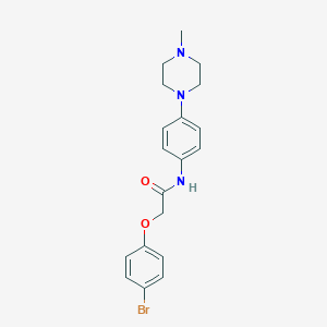 molecular formula C19H22BrN3O2 B315629 2-(4-bromophenoxy)-N-[4-(4-methylpiperazin-1-yl)phenyl]acetamide 