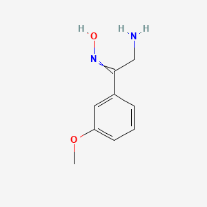 N-[2-Amino-1-(3-methoxyphenyl)ethylidene]hydroxylamine