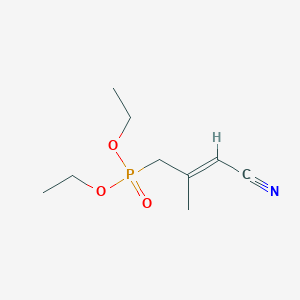 molecular formula C9H16NO3P B3156312 Diethyl (3-cyano-2-methylallyl)phosphonate CAS No. 82648-70-2