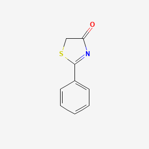 molecular formula C9H7NOS B3156317 2-Phenylthiazol-4-one CAS No. 827-46-3