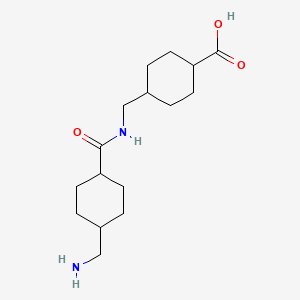 Cyclohexanecarboxylic acid, 4-[[[[4-(aminomethyl)cyclohexyl]carbonyl]amino]methyl]-, [trans(trans)]-