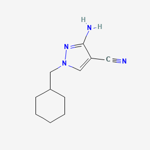 3-Amino-1-(cyclohexylmethyl)-1H-pyrazole-4-carbonitrile