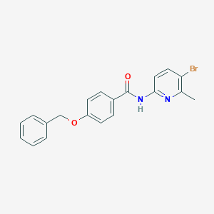 molecular formula C20H17BrN2O2 B315637 4-(benzyloxy)-N-(5-bromo-6-methyl-2-pyridinyl)benzamide 