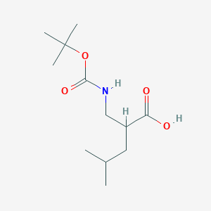 molecular formula C12H23NO4 B3156378 (R,S)-2-Isobutyl-3-(boc-amino)propanoic acid CAS No. 828254-17-7