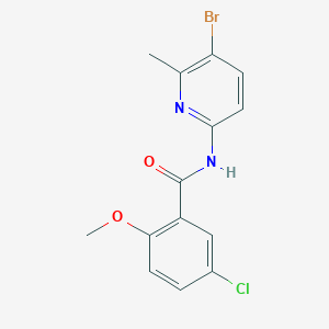 N-(5-bromo-6-methyl-2-pyridinyl)-5-chloro-2-methoxybenzamide