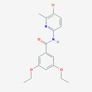 molecular formula C17H19BrN2O3 B315640 N-(5-bromo-6-methylpyridin-2-yl)-3,5-diethoxybenzamide 