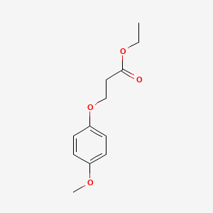 molecular formula C12H16O4 B3156403 Ethyl 3-(4-methoxyphenoxy)propanoate CAS No. 82872-99-9