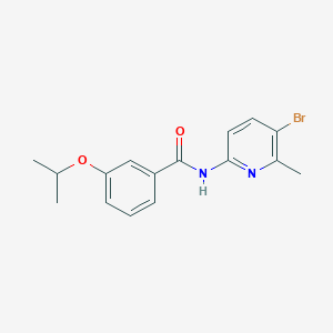 molecular formula C16H17BrN2O2 B315641 N-(5-bromo-6-methyl-2-pyridinyl)-3-isopropoxybenzamide 