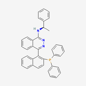 molecular formula C38H30N3P B3156414 1-[[(R)-alpha-Methylbenzyl]amino]-4-[2-(diphenylphosphino)-1-naphthyl]phthalazine CAS No. 828927-96-4