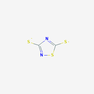 molecular formula C2N2S3-2 B3156428 Barium 1,2,4-thiadiazole-3,5-bis(thiolate) CAS No. 82935-78-2