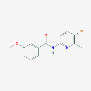 molecular formula C14H13BrN2O2 B315643 N-(5-bromo-6-methylpyridin-2-yl)-3-methoxybenzamide 