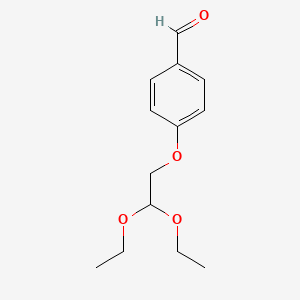 molecular formula C13H18O4 B3156438 4-(2,2-Diethoxyethoxy)benzaldehyde CAS No. 82964-41-8