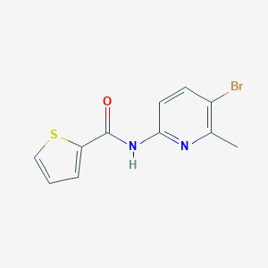molecular formula C11H9BrN2OS B315644 N-(5-bromo-6-methyl-2-pyridinyl)-2-thiophenecarboxamide 