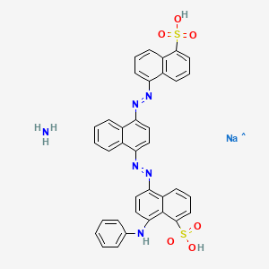 8-Anilino-5-[[4-[(5-sulpho-1-naphthyl)azo]-1-naphthyl]azo]naphthalene-1-sulphonic acid, ammonium sodium salt