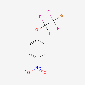 molecular formula C8H4BrF4NO3 B3156449 1-(2-Bromo-1,1,2,2-tetrafluoroethoxy)-4-nitrobenzene CAS No. 83015-30-9