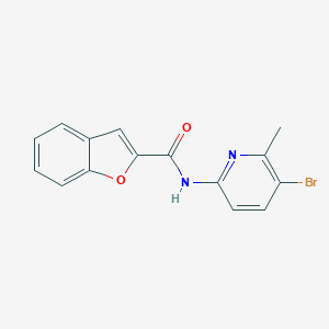 molecular formula C15H11BrN2O2 B315646 N-(5-bromo-6-methylpyridin-2-yl)-1-benzofuran-2-carboxamide 