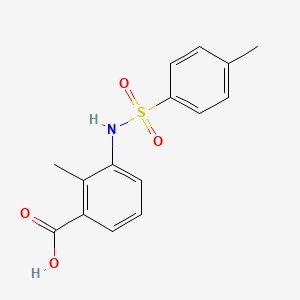 molecular formula C15H15NO4S B3156478 2-Methyl-3-([(4-methylphenyl)sulfonyl]amino)benzoic acid CAS No. 830349-15-0