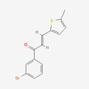 (2E)-1-(3-bromophenyl)-3-(5-methylthiophen-2-yl)prop-2-en-1-one