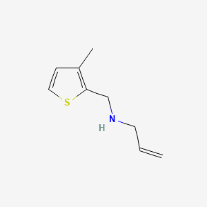 molecular formula C9H13NS B3156515 N-[(3-methylthiophen-2-yl)methyl]prop-2-en-1-amine CAS No. 832136-84-2