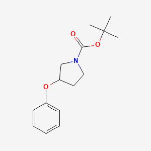 molecular formula C15H21NO3 B3156523 Tert-butyl 3-phenoxypyrrolidine-1-carboxylate CAS No. 83220-74-0