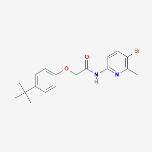 molecular formula C18H21BrN2O2 B315655 N-(5-bromo-6-methylpyridin-2-yl)-2-(4-tert-butylphenoxy)acetamide 