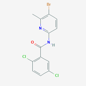 molecular formula C13H9BrCl2N2O B315657 N-(5-bromo-6-methylpyridin-2-yl)-2,5-dichlorobenzamide 