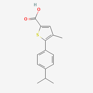 molecular formula C15H16O2S B3156571 4-甲基-5-[4-(丙-2-基)苯基]噻吩-2-羧酸 CAS No. 832737-97-0