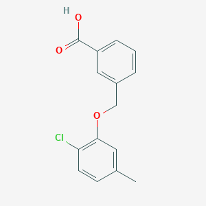 molecular formula C15H13ClO3 B3156577 3-[(2-氯-5-甲基苯氧基)甲基]苯甲酸 CAS No. 832738-02-0