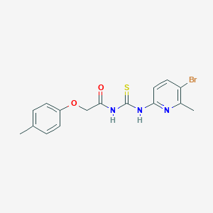 molecular formula C16H16BrN3O2S B315660 N-(5-bromo-6-methyl-2-pyridinyl)-N'-[(4-methylphenoxy)acetyl]thiourea 