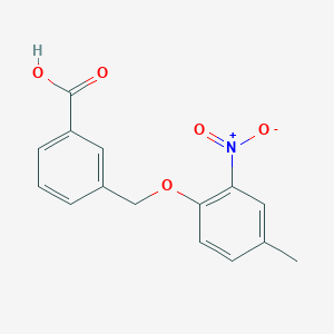 3-[(4-Methyl-2-nitrophenoxy)methyl]benzoic acid