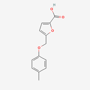 molecular formula C13H12O4 B3156621 5-[(4-Methylphenoxy)methyl]-2-furoic acid CAS No. 832740-89-3