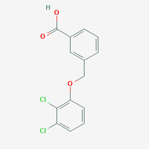 molecular formula C14H10Cl2O3 B3156626 3-[(2,3-二氯苯氧基)甲基]苯甲酸 CAS No. 832740-95-1