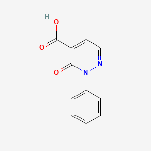 molecular formula C11H8N2O3 B3156647 3-Oxo-2-phenyl-2,3-dihydro-4-pyridazinecarboxylic acid CAS No. 83297-18-1