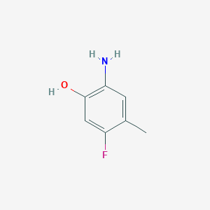 molecular formula C7H8FNO B3156678 2-氨基-5-氟-4-甲基苯酚 CAS No. 83341-37-1