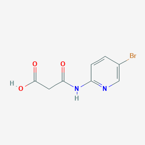 molecular formula C8H7BrN2O3 B3156734 3-((5-Bromopyridin-2-yl)amino)-3-oxopropanoic acid CAS No. 834919-04-9