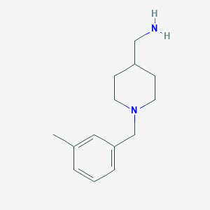 molecular formula C14H22N2 B3156833 {1-[(3-Methylphenyl)methyl]piperidin-4-yl}methanamine CAS No. 838814-74-7