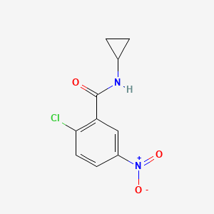 molecular formula C10H9ClN2O3 B3156859 2-chloro-N-cyclopropyl-5-nitrobenzamide CAS No. 83909-70-0