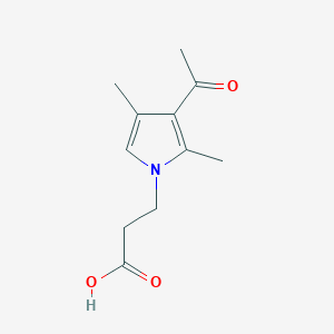 molecular formula C11H15NO3 B3156964 3-(3-乙酰基-2,4-二甲基吡咯-1-基)-丙酸 CAS No. 842973-07-3