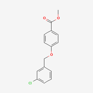 molecular formula C15H13ClO3 B3157004 Methyl 4-[(3-chlorophenyl)methoxy]benzoate CAS No. 84403-77-0