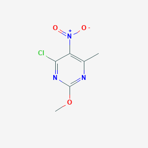 molecular formula C6H6ClN3O3 B3157064 4-Chloro-2-methoxy-6-methyl-5-nitropyrimidine CAS No. 84538-47-6