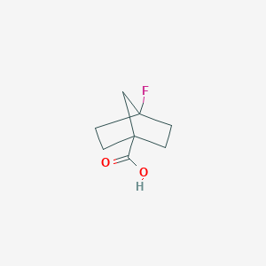 molecular formula C8H11FO2 B3157079 4-Fluorobicyclo[2.2.1]heptane-1-carboxylic acid CAS No. 84553-40-2