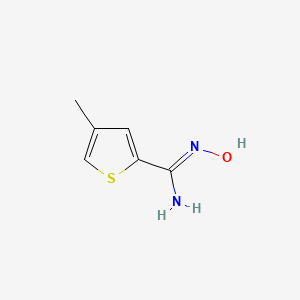 molecular formula C6H8N2OS B3157121 N'-hydroxy-4-methylthiophene-2-carboximidamide CAS No. 845866-87-7