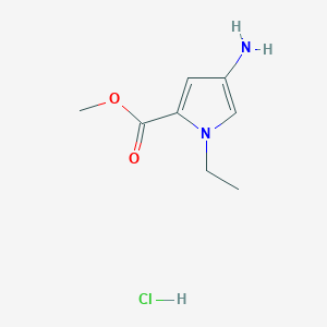 molecular formula C8H13ClN2O2 B3157129 盐酸甲基 4-氨基-1-乙基-1H-吡咯-2-羧酸酯 CAS No. 845866-88-8