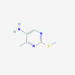 molecular formula C6H9N3S B3157178 4-Methyl-2-(methylthio)pyrimidin-5-amine CAS No. 847139-63-3