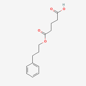 molecular formula C14H18O4 B3157213 5-oxo-5-(3-phenylpropoxy)pentanoic Acid CAS No. 847480-87-9