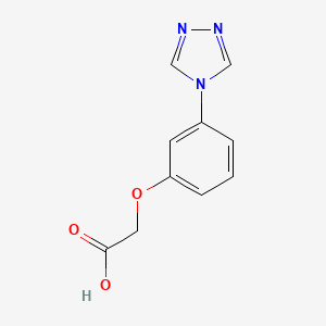 molecular formula C10H9N3O3 B3157224 2-(3-(4H-1,2,4-triazol-4-yl)phenoxy)acetic acid CAS No. 847606-79-5